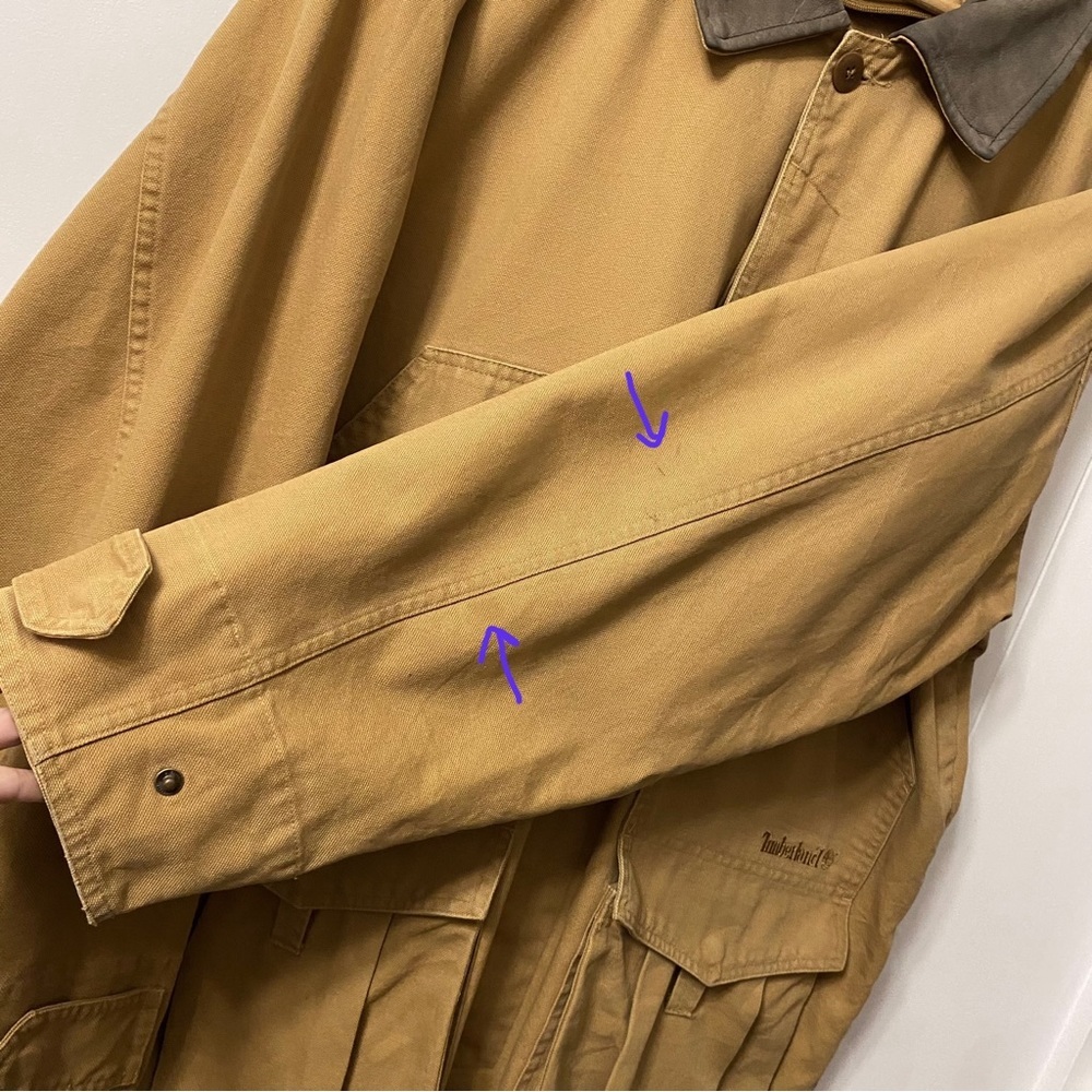 Vintage 90’s Timberland Weathergear Lined Cotton Chore Coat Removable liner - Picture 7 of 16